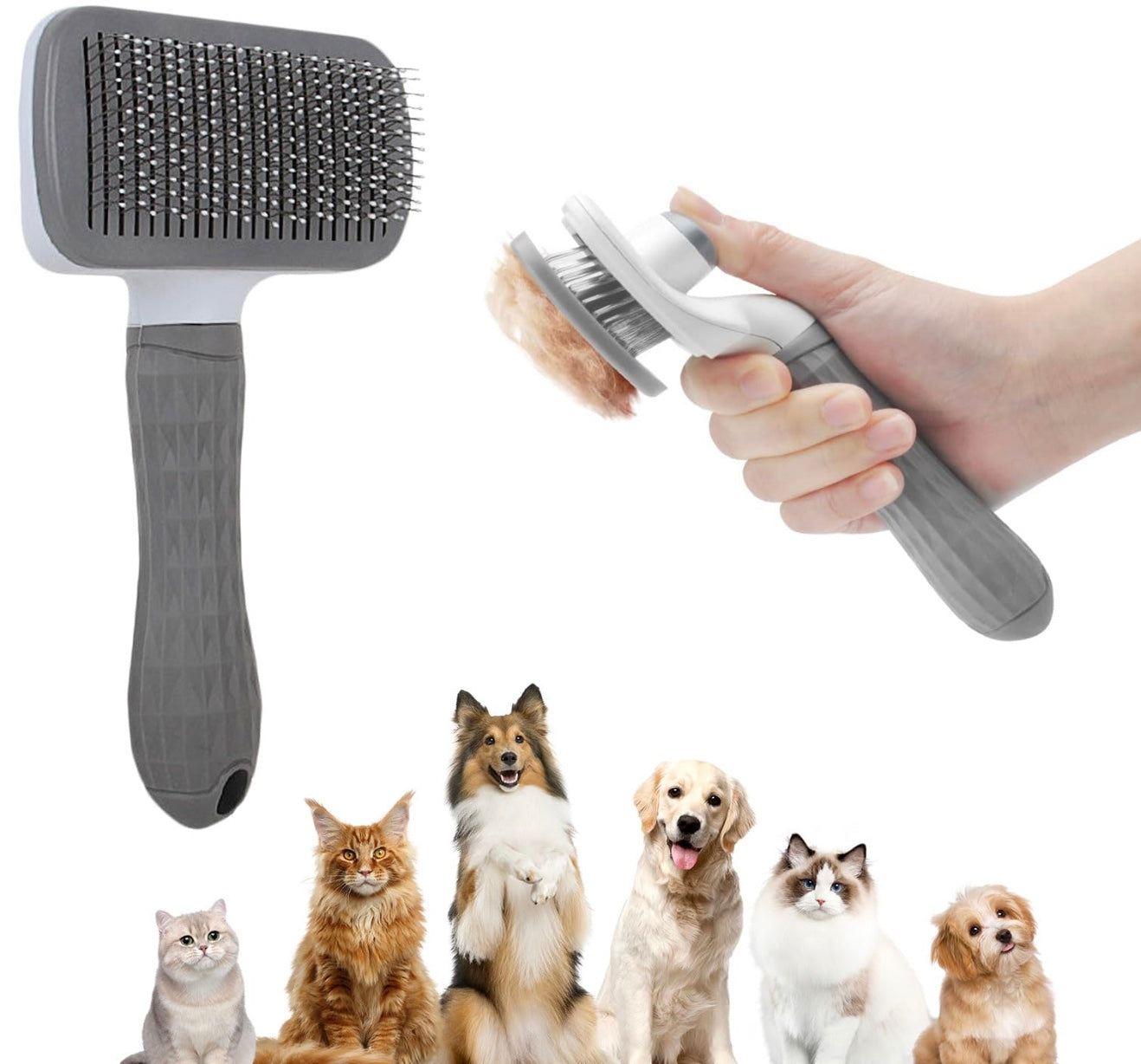 TraumPfoten - Fellbürste für Hund und Katze