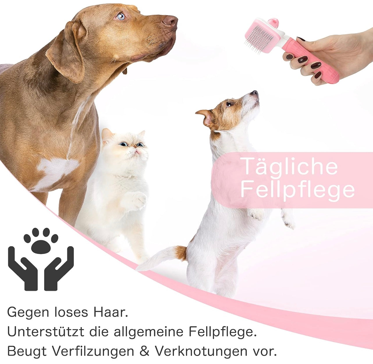 TraumPfoten - Fellbürste für Hund und Katze